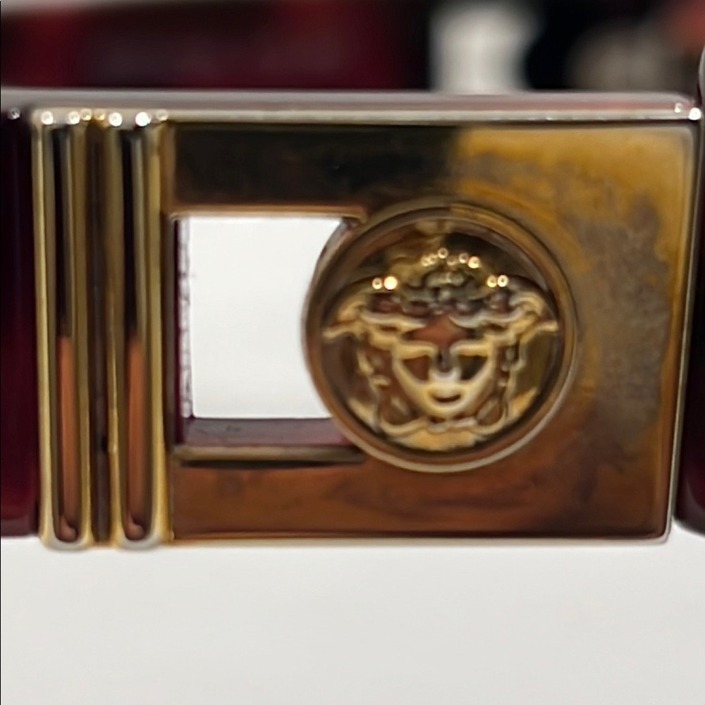 Versace Brown Rectangular Glasses With Sporty Des… - image 5